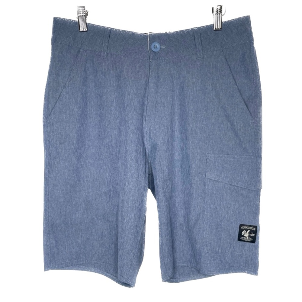 Vans Like New Vanphibian Blue Shorts Sz 30 Bin F